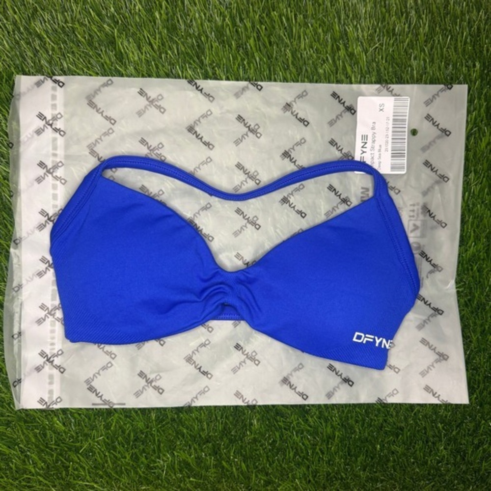 Dfyne impact strappy bra deep sea blue extra small